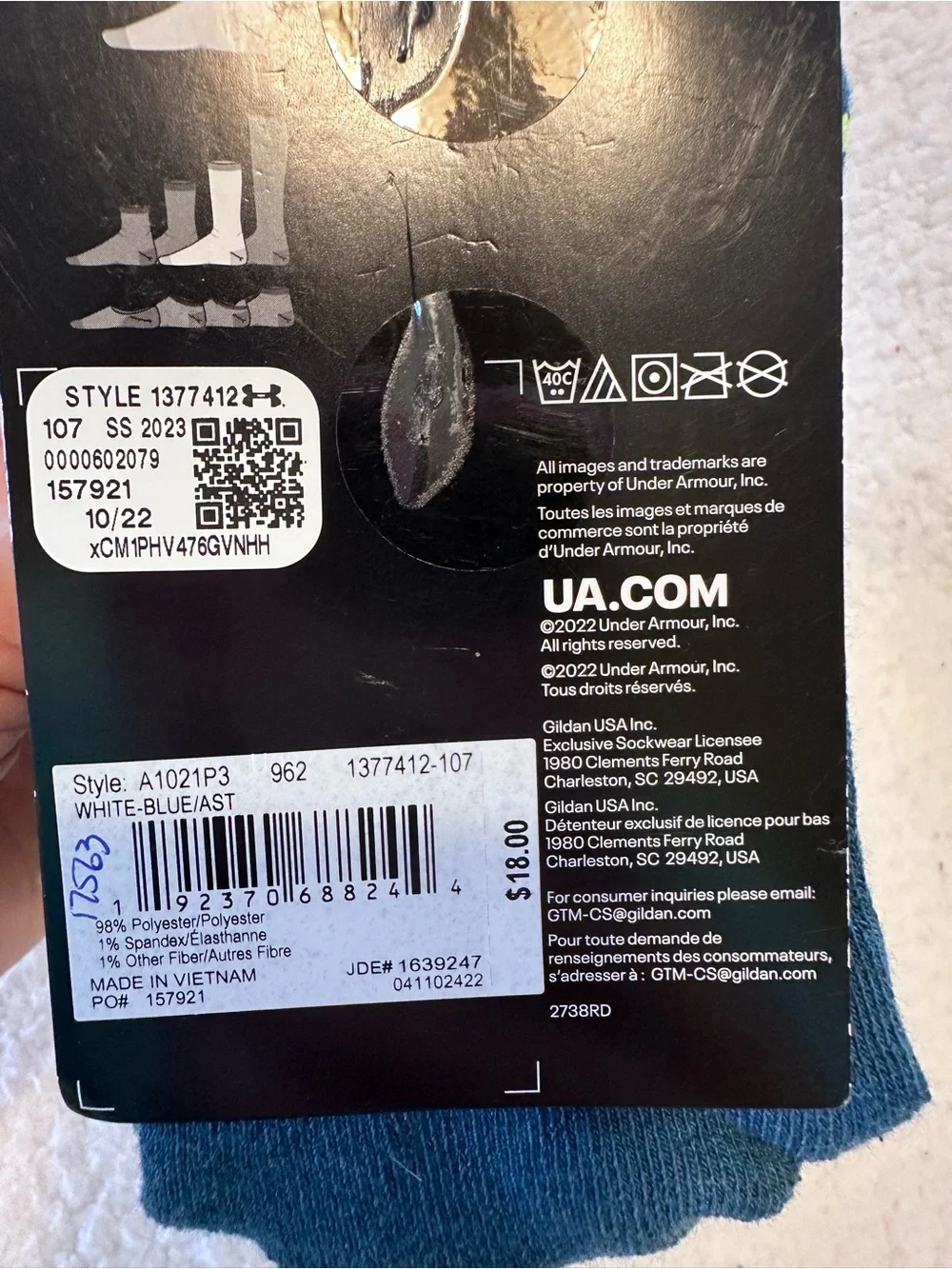Boy’s Under Armour UA Phenom Socks